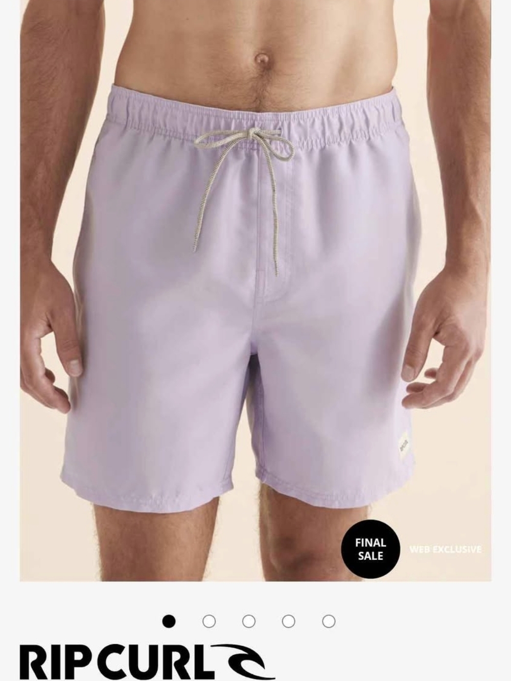 Rip Curl Men's Lilac Swim Trunks